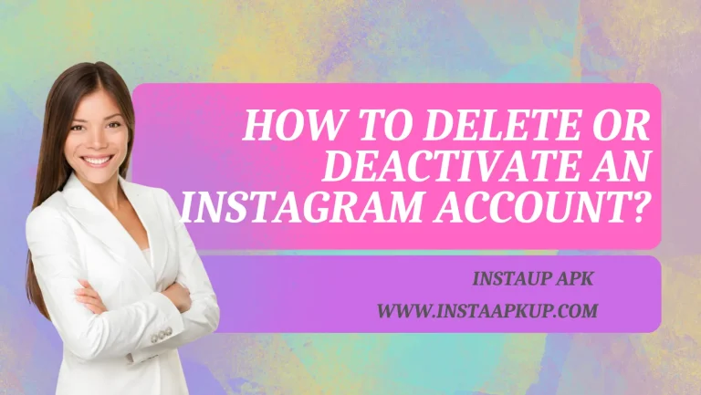 Delete instagram account